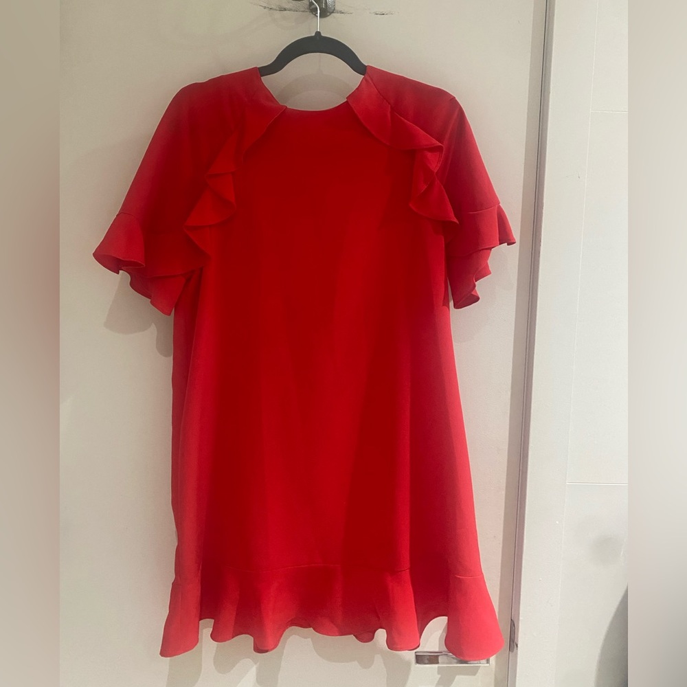 Zara M knee length red dress